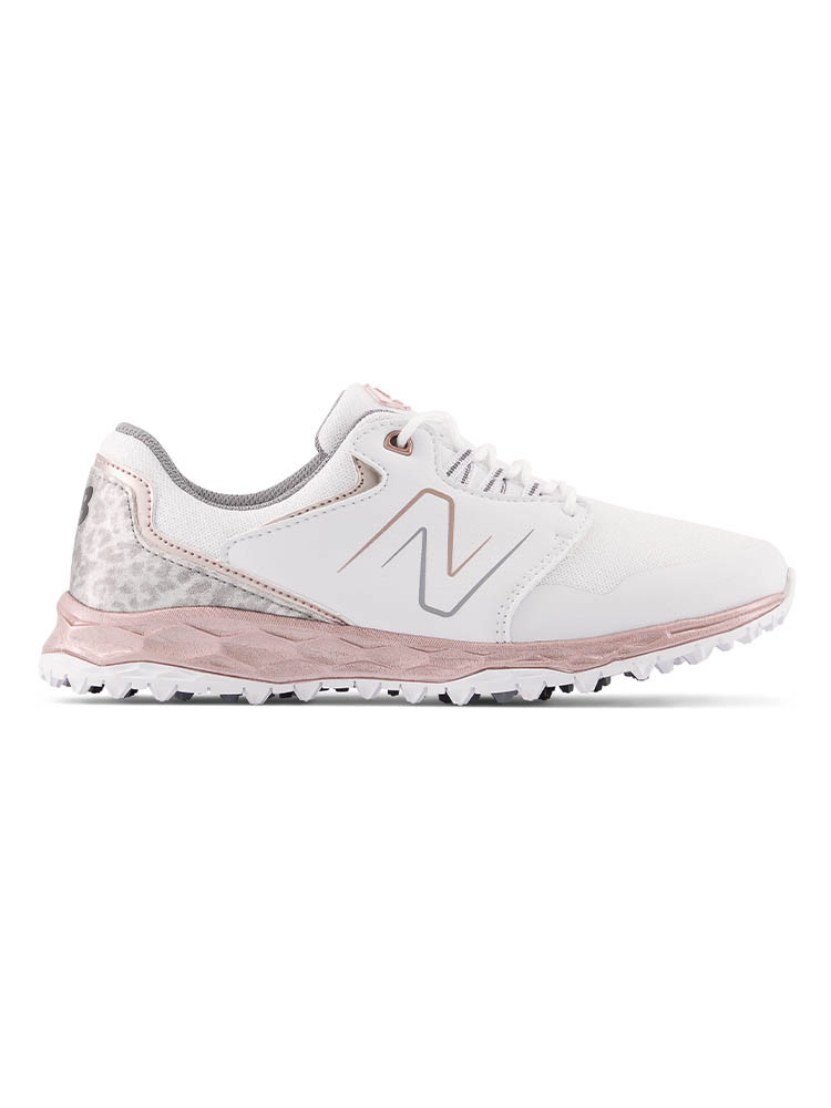 New Balance Women's Fresh Foam Links SL V2 Golf Shoes White/Rose Gold